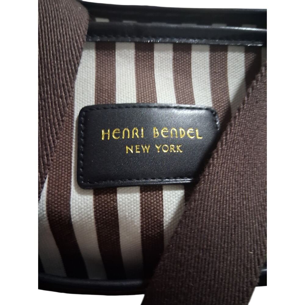 Henri Bendel NY Striped Canvas Pet Dog Cat Carrier Preppy Tote Shoulder Bag 14" - Picture 5 of 16
